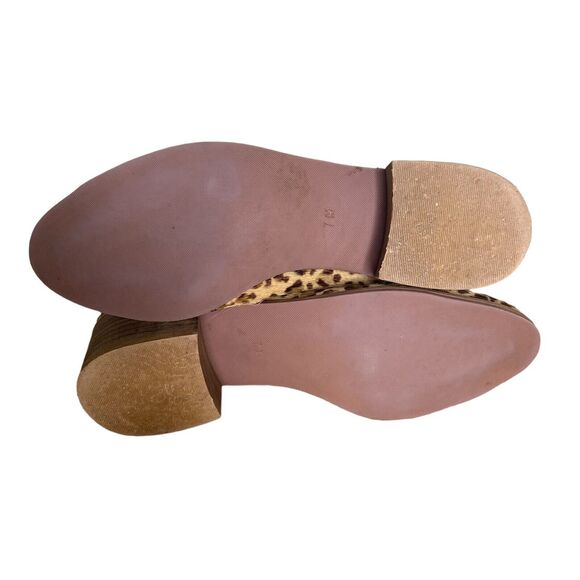 COCONUTS by Matisse Booties Size 7 Rapid Cow Hair Leather Ankle Boots Leopard - Picture 9 of 11